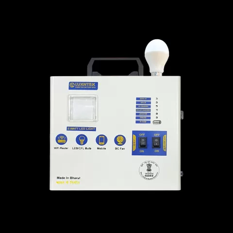 55W solar mini UPS inverter with lithium battery portable power backup unit